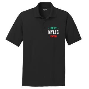 Best Myles Ever First Name Funny Nickname Humor Personalized Great Gift PosiCharge RacerMesh Polo