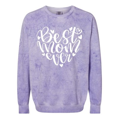 Best Mom Ever Colorblast Crewneck Sweatshirt