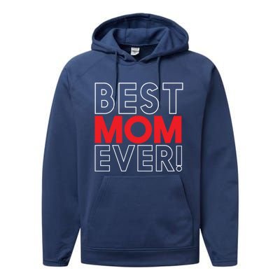 Best Mom Ever Cool Mom In The World Mother's Day Gift Performance Fleece Hoodie