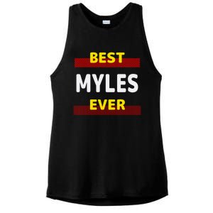 Best Myles Ever Friends Name Buddy Nickname Personalized Meaningful Gift Ladies PosiCharge Tri-Blend Wicking Tank