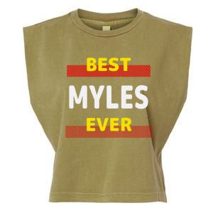 Best Myles Ever Friends Name Buddy Nickname Personalized Meaningful Gift Garment-Dyed Women's Muscle Tee