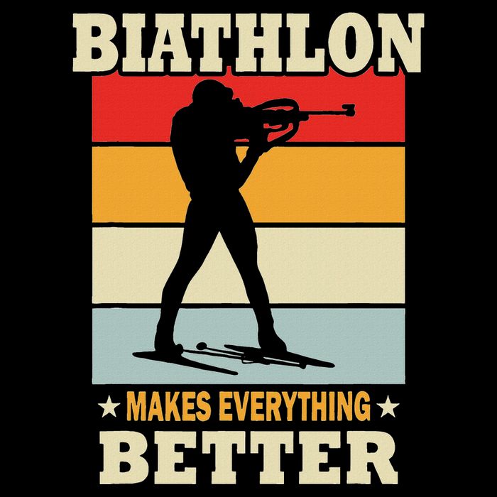 Biathlon Makes Everything Better Biathlon Cooling Performance Crew T-Shirt