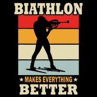 Biathlon Makes Everything Better Biathlon Wool Snapback Cap