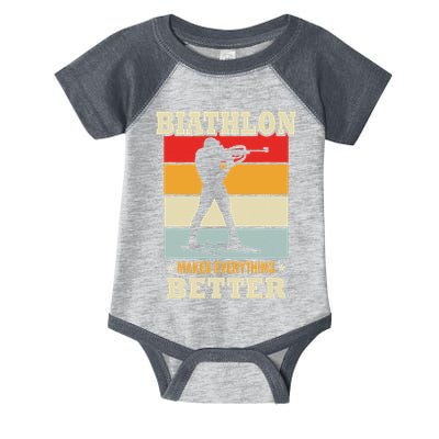 Biathlon Makes Everything Better Biathlon Infant Baby Jersey Bodysuit