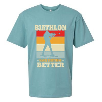 Biathlon Makes Everything Better Biathlon Sueded Cloud Jersey T-Shirt