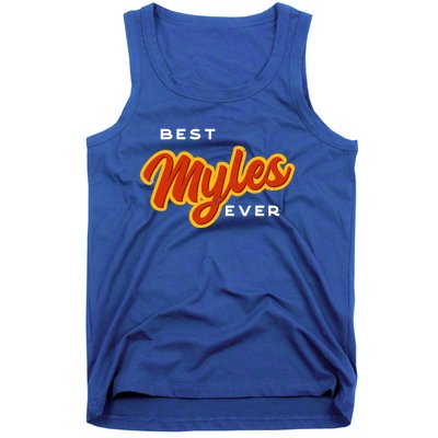 Best Myles Ever Funny Couples Humor Lovers Sarcastic Name Great Gift Tank Top