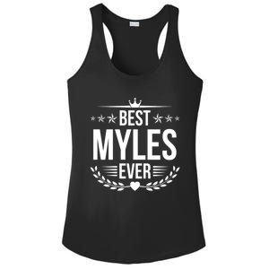 Best Myles Ever Funny Name Humor Nickname Gift Ladies PosiCharge Competitor Racerback Tank