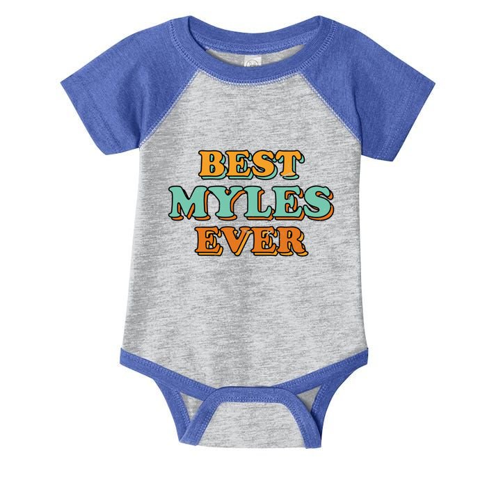 Best Myles Ever Funny Name Humor Nickname Sarcastic Friends Meaningful Gift Infant Baby Jersey Bodysuit