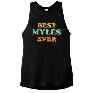 Best Myles Ever Funny Name Humor Nickname Sarcastic Friends Great Gift Ladies PosiCharge Tri-Blend Wicking Tank