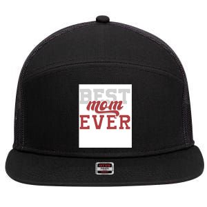 Best Mom Ever 7 Panel Mesh Trucker Snapback Hat