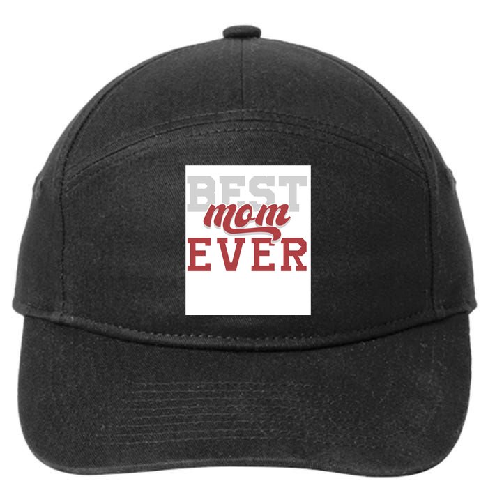 Best Mom Ever 7-Panel Snapback Hat