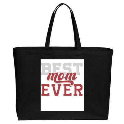 Best Mom Ever Cotton Canvas Jumbo Tote