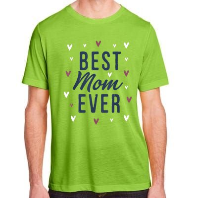 Best Mom Ever Gifts Cute Love Heart Print Mama Adult ChromaSoft Performance T-Shirt