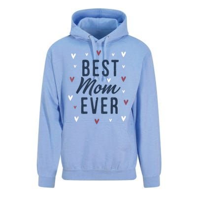 Best Mom Ever Gifts Cute Love Heart Print Mama Unisex Surf Hoodie