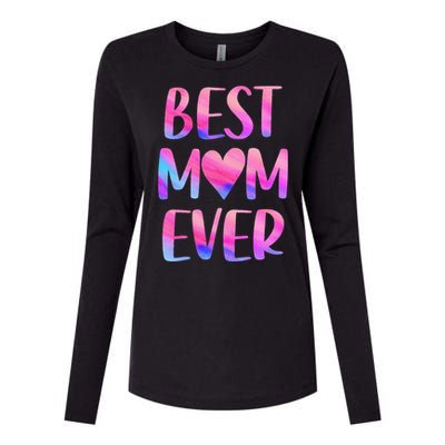 Best Mom Ever Mother's Day From Daughter Mom Womens Cotton Relaxed Long Sleeve T-Shirt