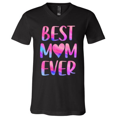 Best Mom Ever Mother's Day From Daughter Mom V-Neck T-Shirt