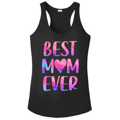 Best Mom Ever Mother's Day From Daughter Mom Ladies PosiCharge Competitor Racerback Tank