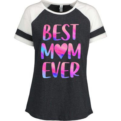 Best Mom Ever Mother's Day From Daughter Mom Enza Ladies Jersey Colorblock Tee