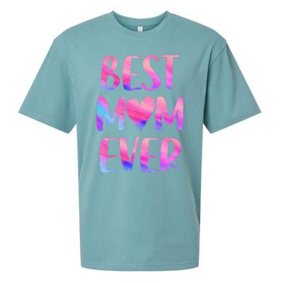 Best Mom Ever Mother's Day From Daughter Mom Sueded Cloud Jersey T-Shirt