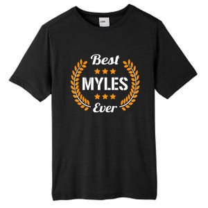 Best Myles Ever Funny Saying First Name Myles Great Gift Tall Fusion ChromaSoft Performance T-Shirt