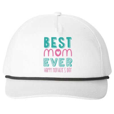 Best Mom Ever Happy Mother's Day Gift Snapback Five-Panel Rope Hat