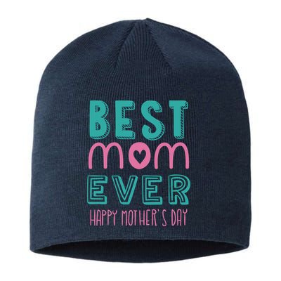 Best Mom Ever Happy Mother's Day Gift Sustainable Beanie