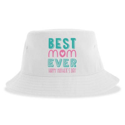 Best Mom Ever Happy Mother's Day Gift Sustainable Bucket Hat