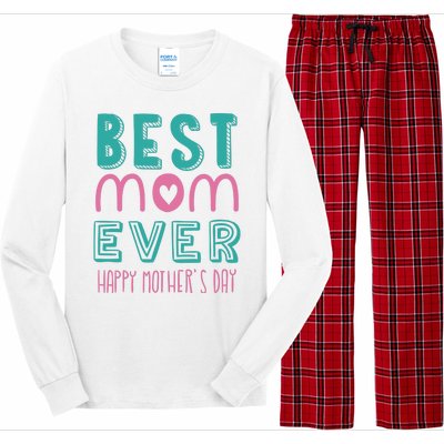 Best Mom Ever Happy Mother's Day Gift Long Sleeve Pajama Set