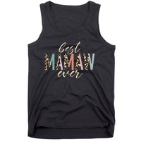 Best Mamaw Ever Gifts Leopard Print Mothers Day Tank Top