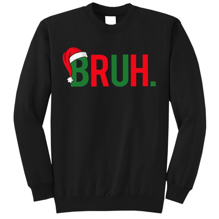 Bruh Meme Funny Saying Bro Greeting Christmas Sweatshirt