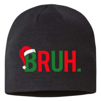 Bruh Meme Funny Saying Bro Greeting Christmas Sustainable Beanie