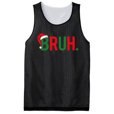 Bruh Meme Funny Saying Bro Greeting Christmas Mesh Reversible Basketball Jersey Tank