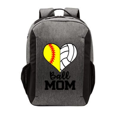 Ball Mom Funny Softball Volleyball Player Mom Gift Vector Backpack