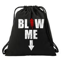 Blow Me Fireworks Firecracker Funny July 4th Drawstring Bag