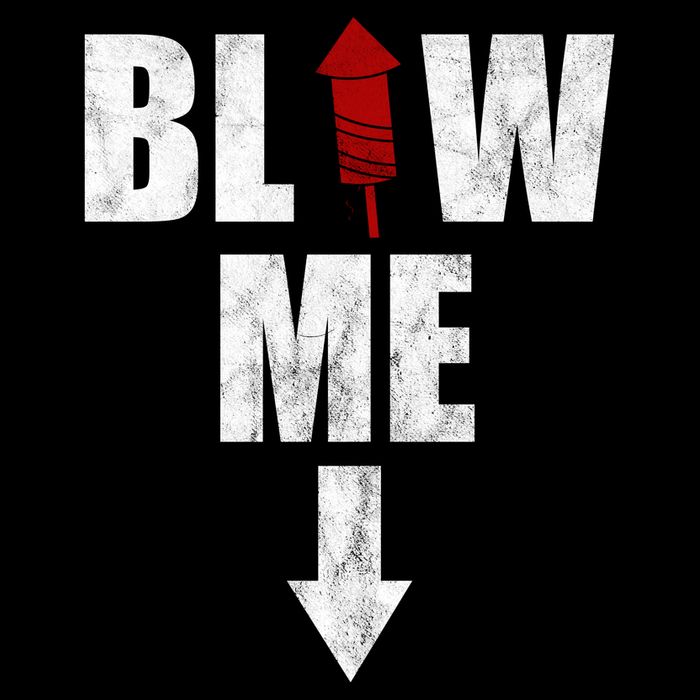Blow Me Fireworks Firecracker Funny July 4th Drawstring Bag