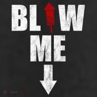 Blow Me Fireworks Firecracker Funny July 4th 25L Jumbo Tote