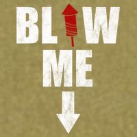 Blow Me Fireworks Firecracker Funny July 4th Garment-Dyed Women's Muscle Tee