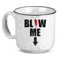 Blow Me Fireworks Firecracker Funny July 4th 15oz Campfire Ceramic Mug