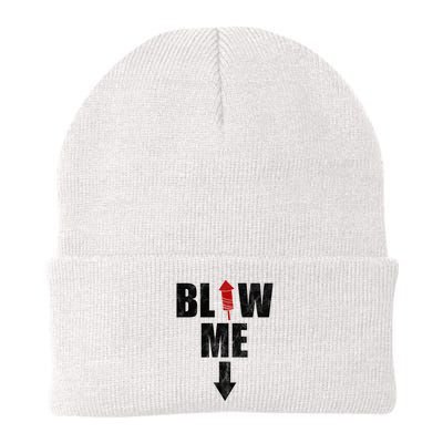 Blow Me Fireworks Firecracker Funny July 4th Beanie