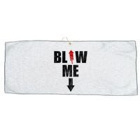 Blow Me Fireworks Firecracker Funny July 4th Large Microfiber Waffle Golf Towel