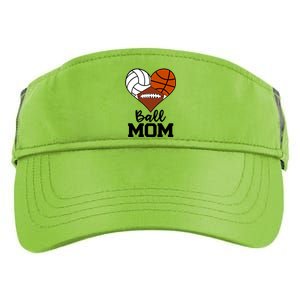 Ball Mom Funny Volleyball Basketball Football Player Mom Cool Gift Adult Drive Performance Visor