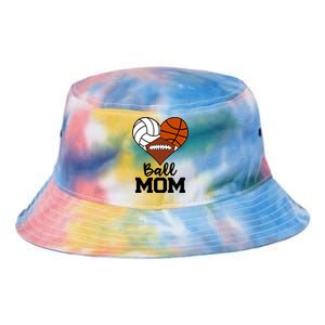 Ball Mom Funny Volleyball Basketball Football Player Mom Cool Gift Tie Dye Newport Bucket Hat