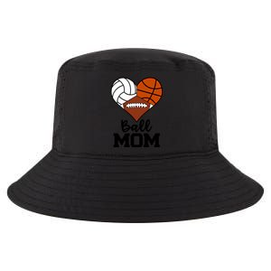 Ball Mom Funny Volleyball Basketball Football Player Mom Cool Gift Cool Comfort Performance Bucket Hat