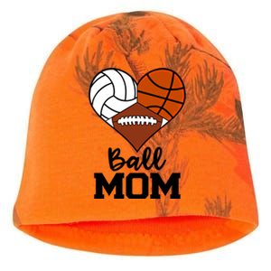 Ball Mom Funny Volleyball Basketball Football Player Mom Cool Gift Kati - Camo Knit Beanie