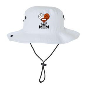 Ball Mom Funny Volleyball Basketball Football Player Mom Cool Gift Legacy Cool Fit Booney Bucket Hat