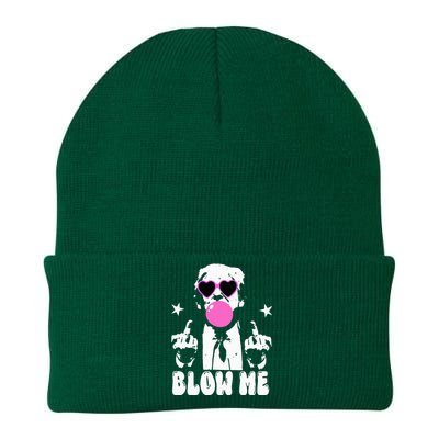 Blow Me Funny Trump Knit Cap Winter Beanie