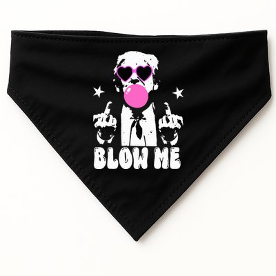 Blow Me Funny Trump USA-Made Doggie Bandana