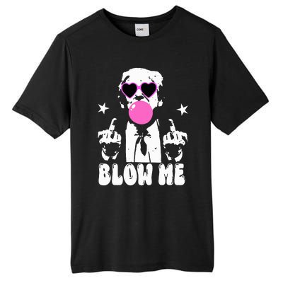 Blow Me Funny Trump Tall Fusion ChromaSoft Performance T-Shirt