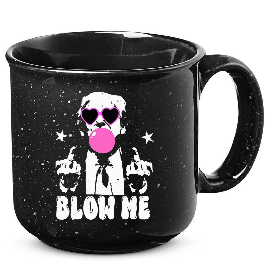 Blow Me Funny Trump 15oz Campfire Ceramic Mug