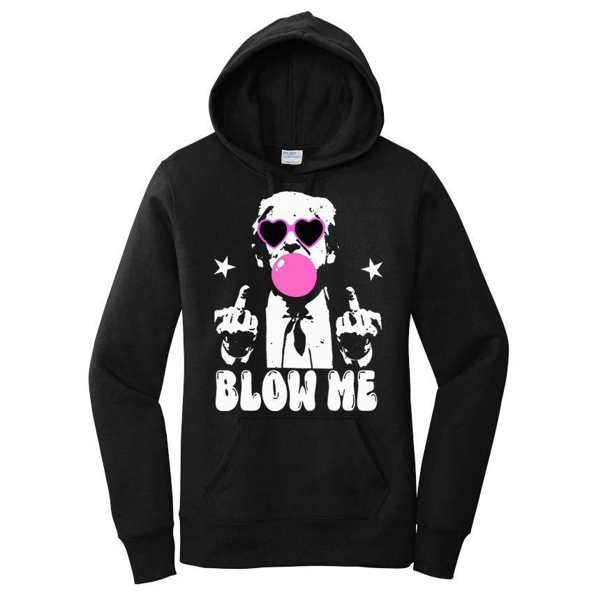 Blow Me Funny Trump Women's Pullover Hoodie